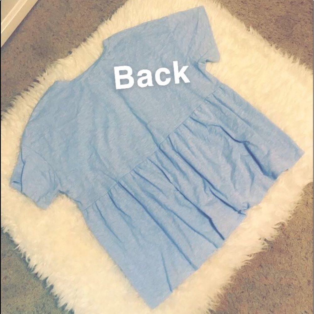 Blue Ruffle top - Picture 2 of 2